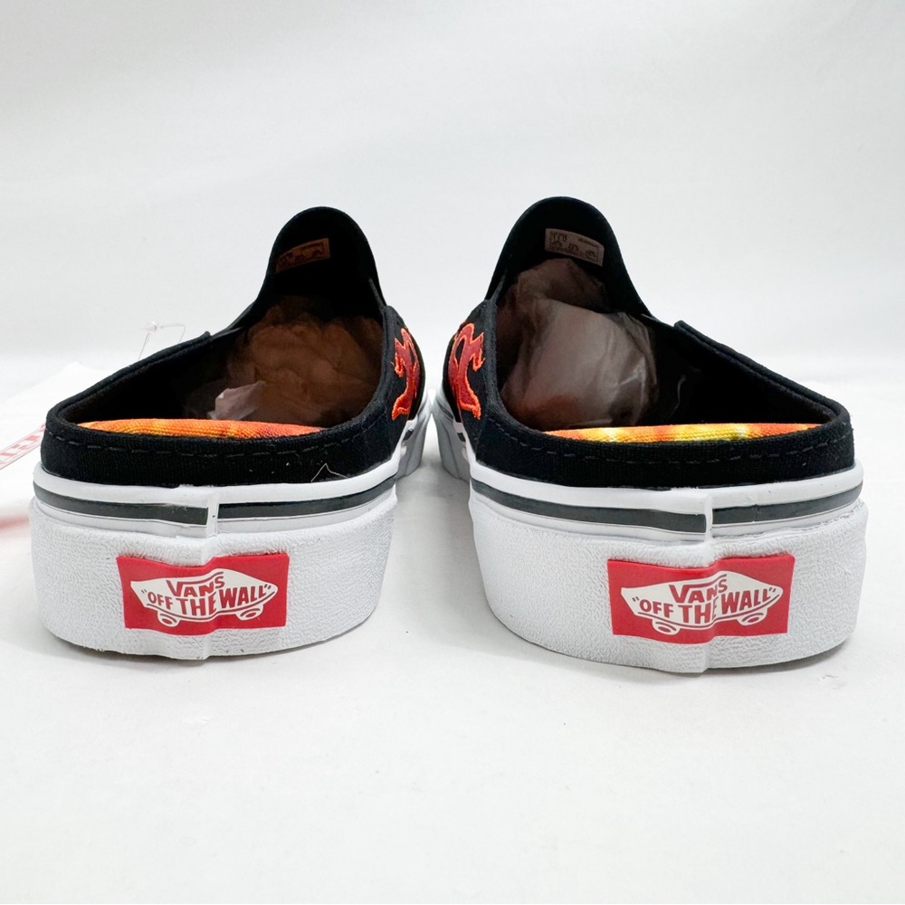 Vans x A$AP Worldwide Classic Slip-On Mules Black Flame - Picture 8 of 16